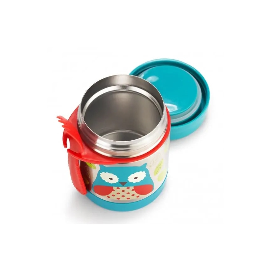 Skip Hop - ZOO toidutermos 325 ml lusika ja kahvliga, öökull