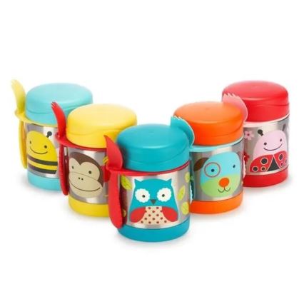 Skip Hop - ZOO toidutermos 325 ml lusika ja kahvliga, öökull