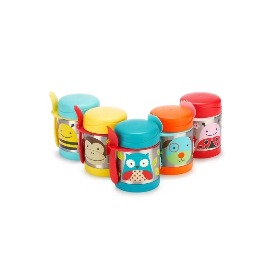 Skip Hop - ZOO toidutermos 325 ml lusika ja kahvliga, öökull