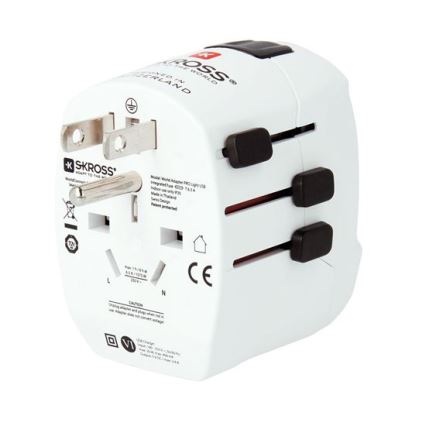 Reisiadapter PRO Light USB AC45PD - ülemaailmne, UK+USA+AUS/CN USB A+C 45W