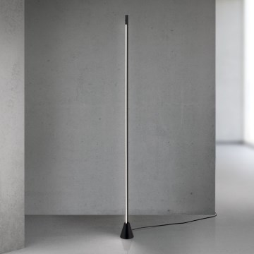 SOJIE LED/26W/230V hämardatav liikumisanduriga põrandalamp, must