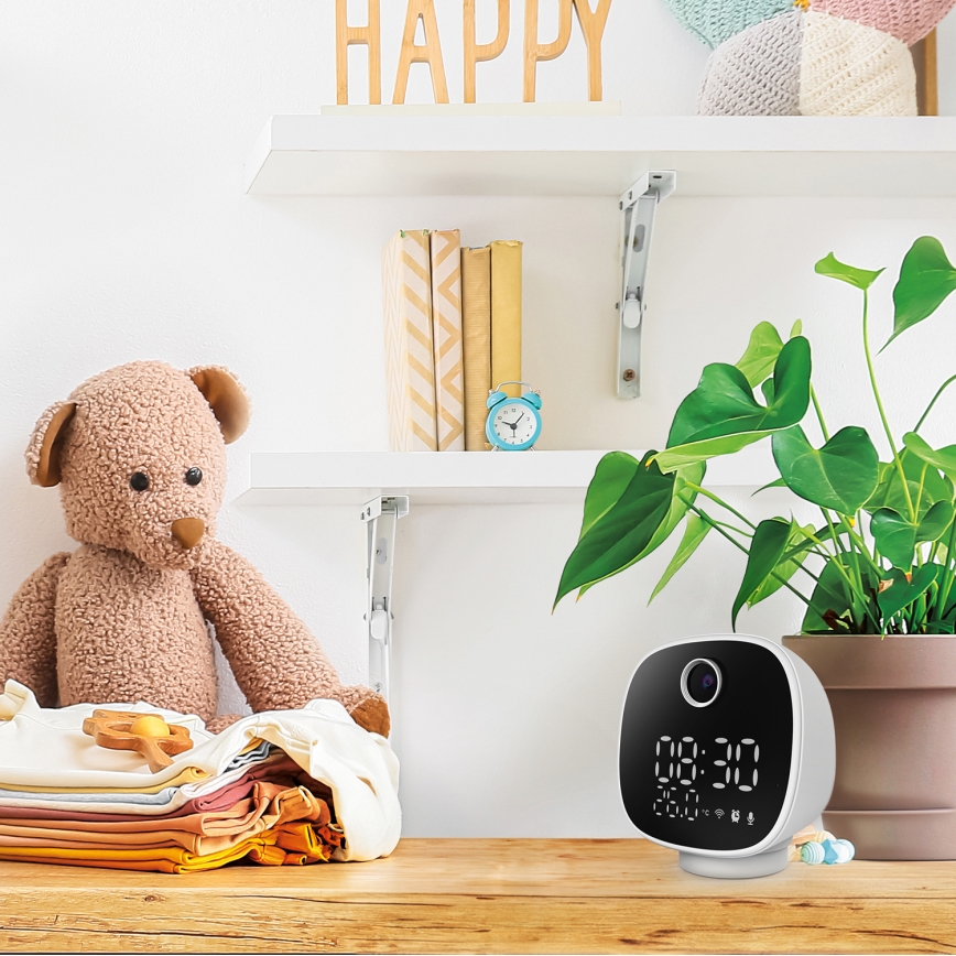Nutikaamera koos äratuskella, termomeetri ja LED valgustusega 1296p 3Mpx 5V Wi-Fi Tuya IP65