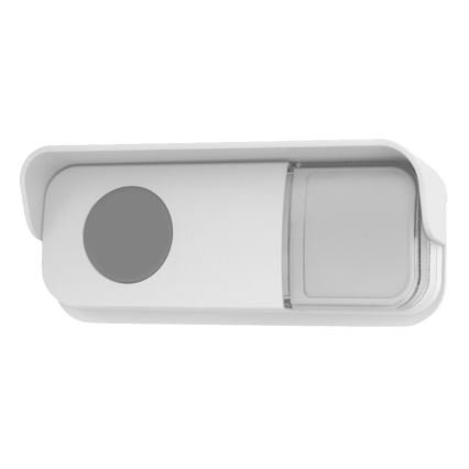 Juhtmevaba uksekell pistikuga 230V + 2x nööp 2xCR2032 IP56 valge