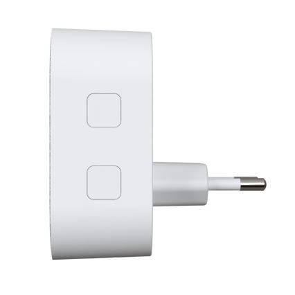 Juhtmevaba uksekell pistikuga 230V + 2x nööp IP44 valge