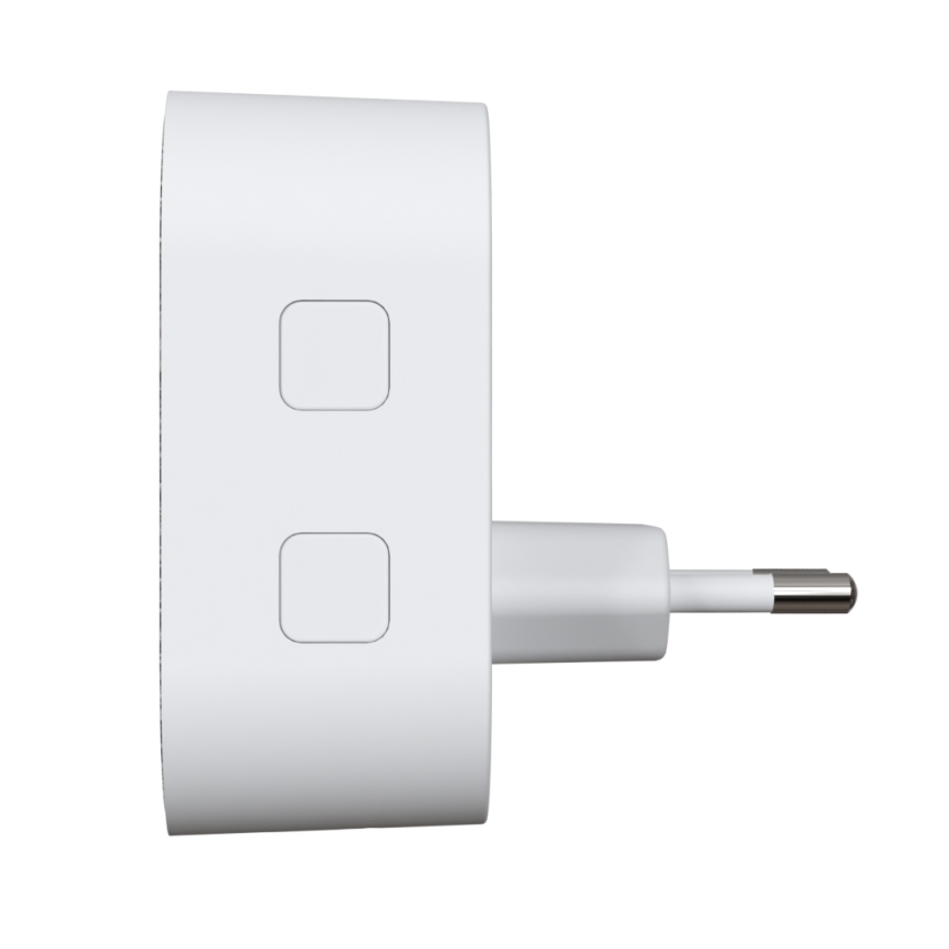 Juhtmevaba uksekell pistikuga 230V + 2x nööp IP44 valge