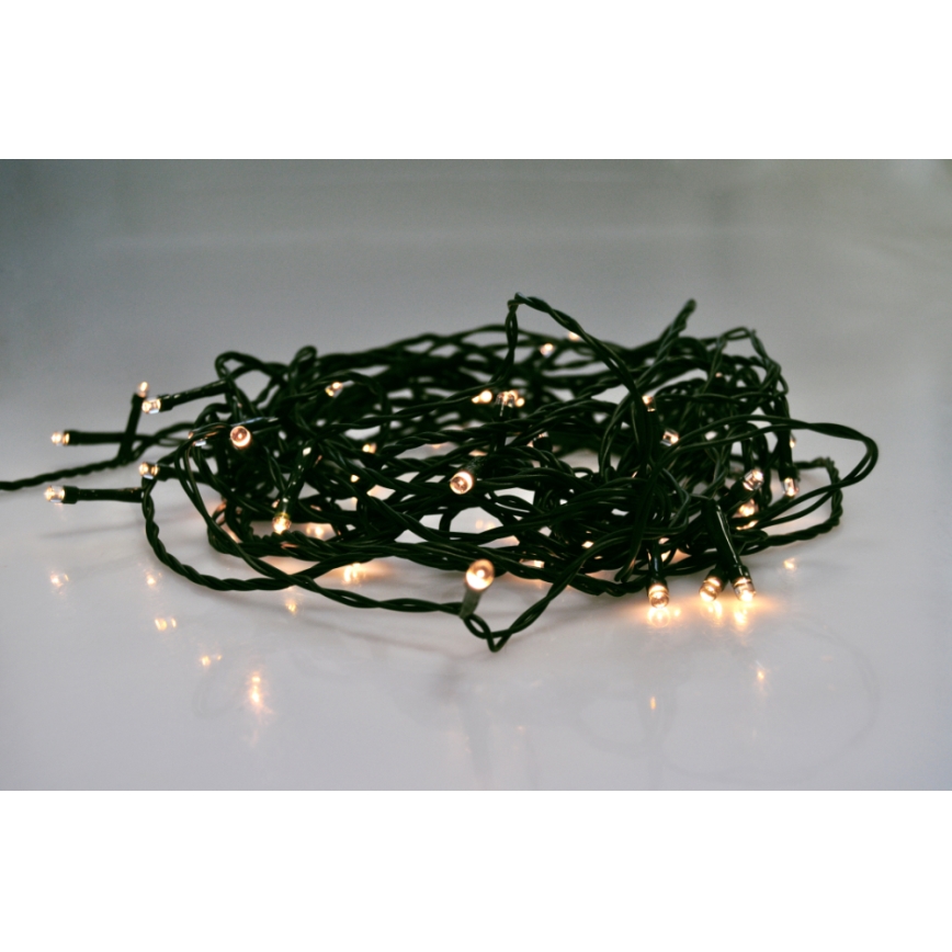 LED välisvalguskett 500 LED / 8 funktsiooni / IP44 / 55 m / soe valge