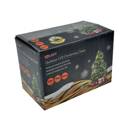 LED välisvalguskett 500 LED / 8 funktsiooni / IP44 / 55 m / soe valge