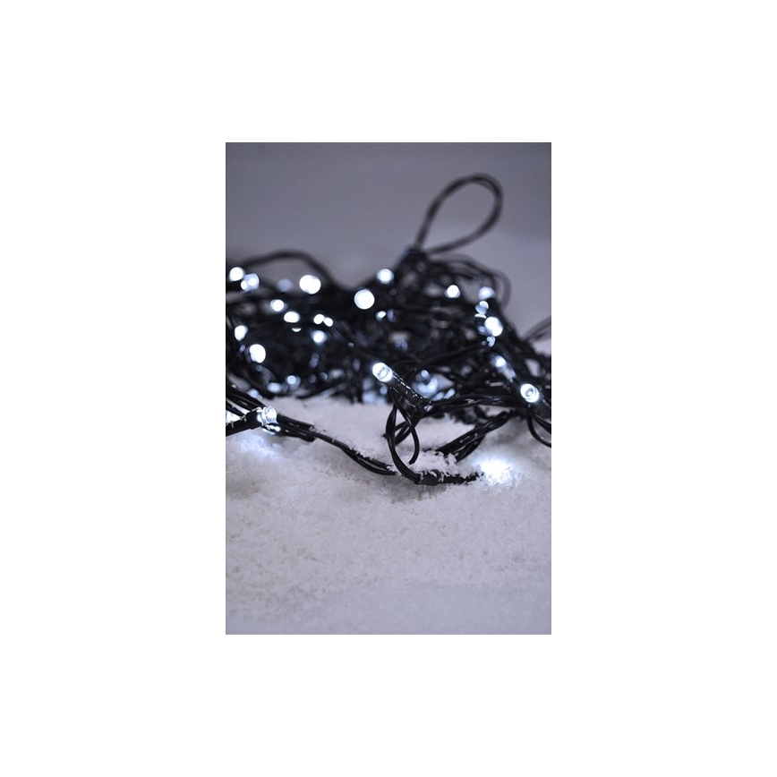 LED Jõuluteemaline valguskett 200xLED/8 funktsiooni 15m IP44 külm valge