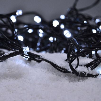 LED välisvalguskett 200 LED/8 funktsiooni 15 m IP44 külm valge