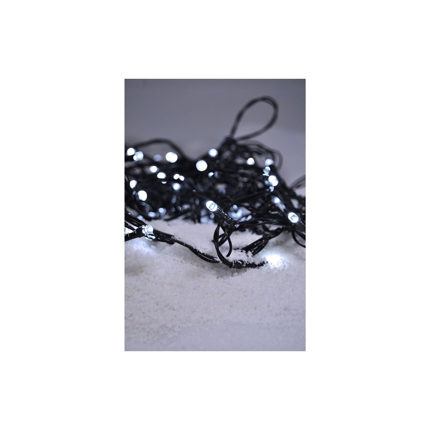 LED Jõuluteemaline valguskett 400xLED/8 funktsiooni 25 m IP44 külm valge