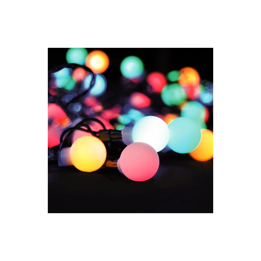 LED RGB hämardatav välisvalguskett 100x LED / 8 režiimi, 15 m, IP44 + kaugjuhtimispult