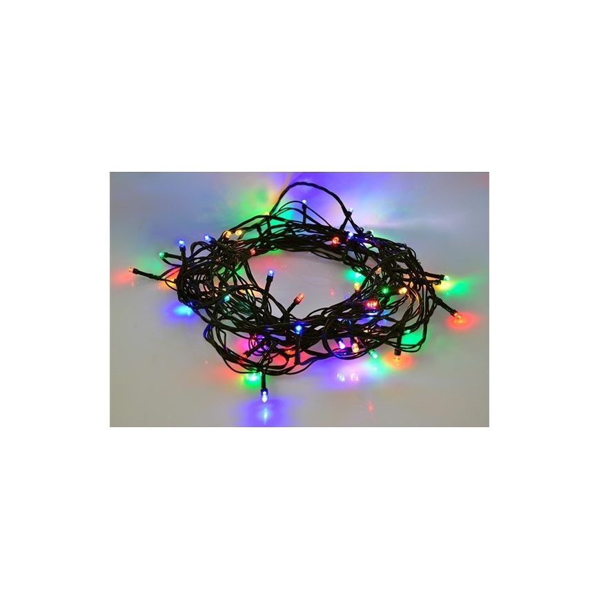 LED-välisvalguskett, 100 LEDi, 8 funktsiooniga, 13 m, IP44, mitmevärviline