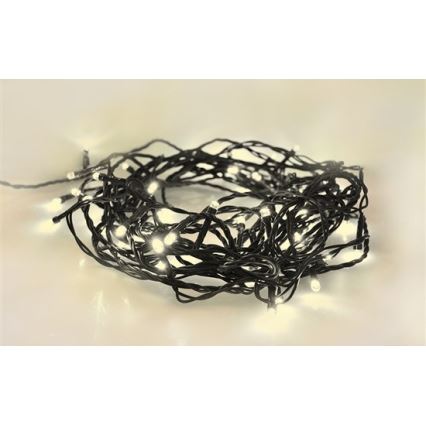 LED välistingimustesse mõeldud jõulukett 100xLED/8 funktsiooni IP44 13m soe valge