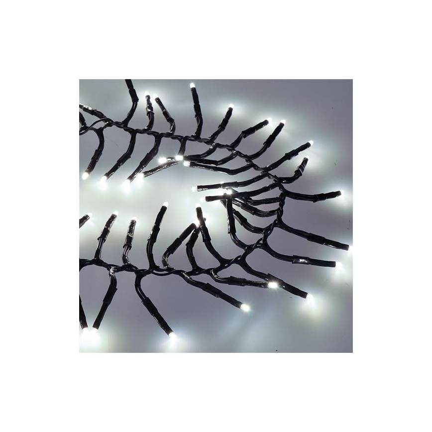 LED Jõuluteemaline valguskett 576xLED/8 funktsiooni 8m IP44 külm valge + Pult