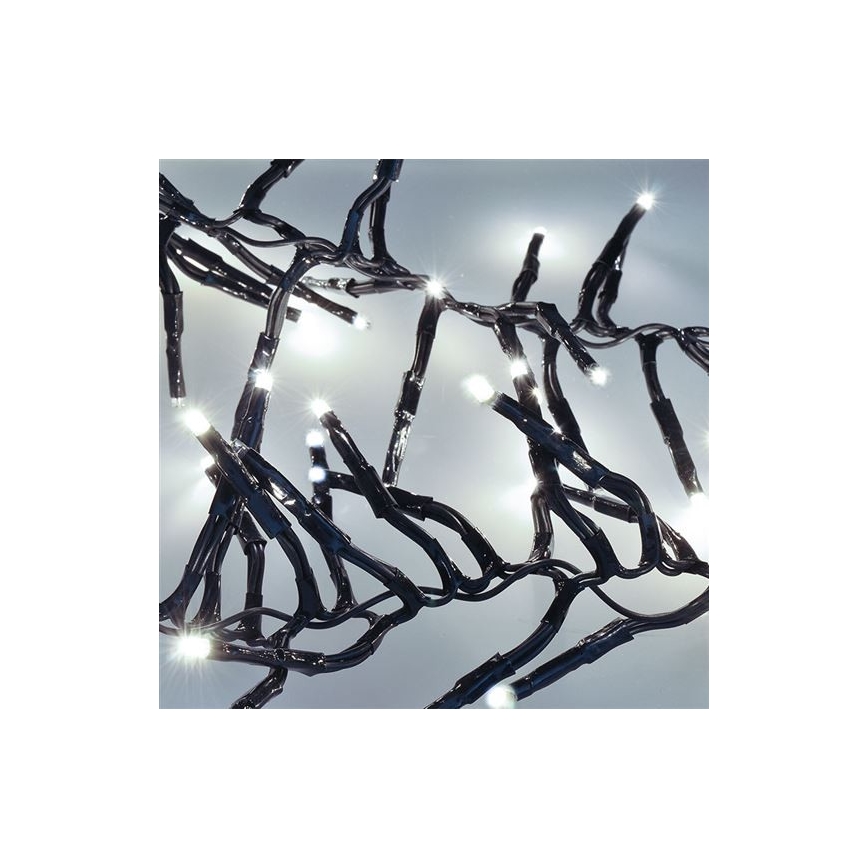 LED Jõuluteemaline valguskett 576xLED/8 funktsiooni 8m IP44 külm valge + Pult