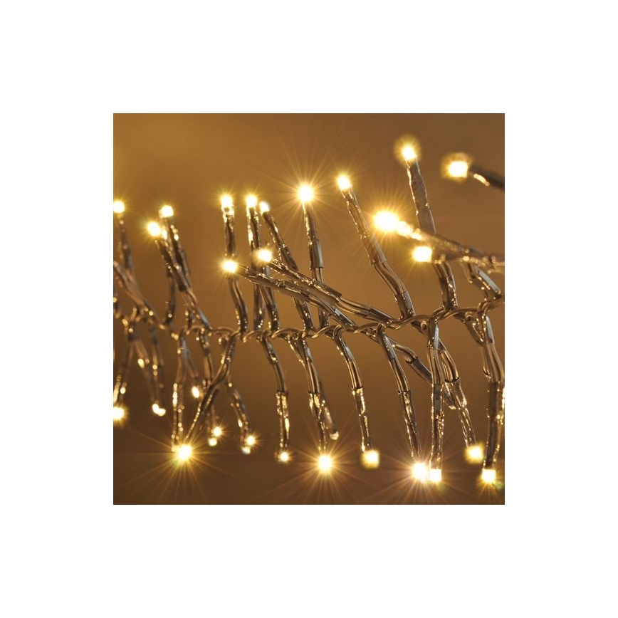 LED Jõuluteemaline valguskett 576xLED/8 funktsiooni 8m IP44 soe valge + pult