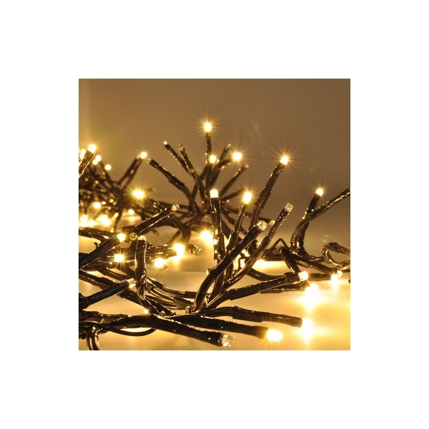 LED Jõuluteemaline valguskett 576xLED/8 funktsiooni 8m IP44 soe valge + pult