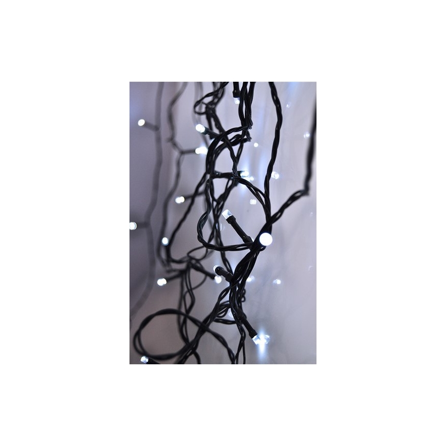 LED välistingimuste valguskett 50 LED, 8 funktsiooniga, 8 m, IP44, külmvalge