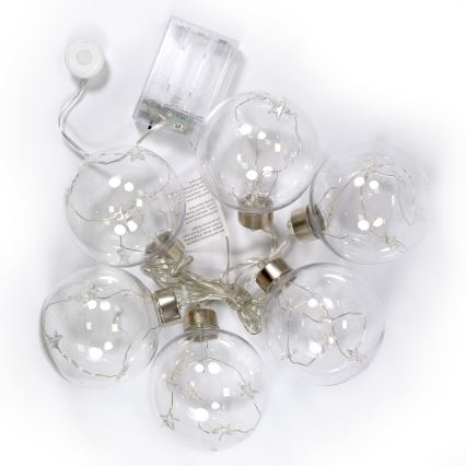 LED Valguskett 30xLED/3xAA 2,5m soe valge