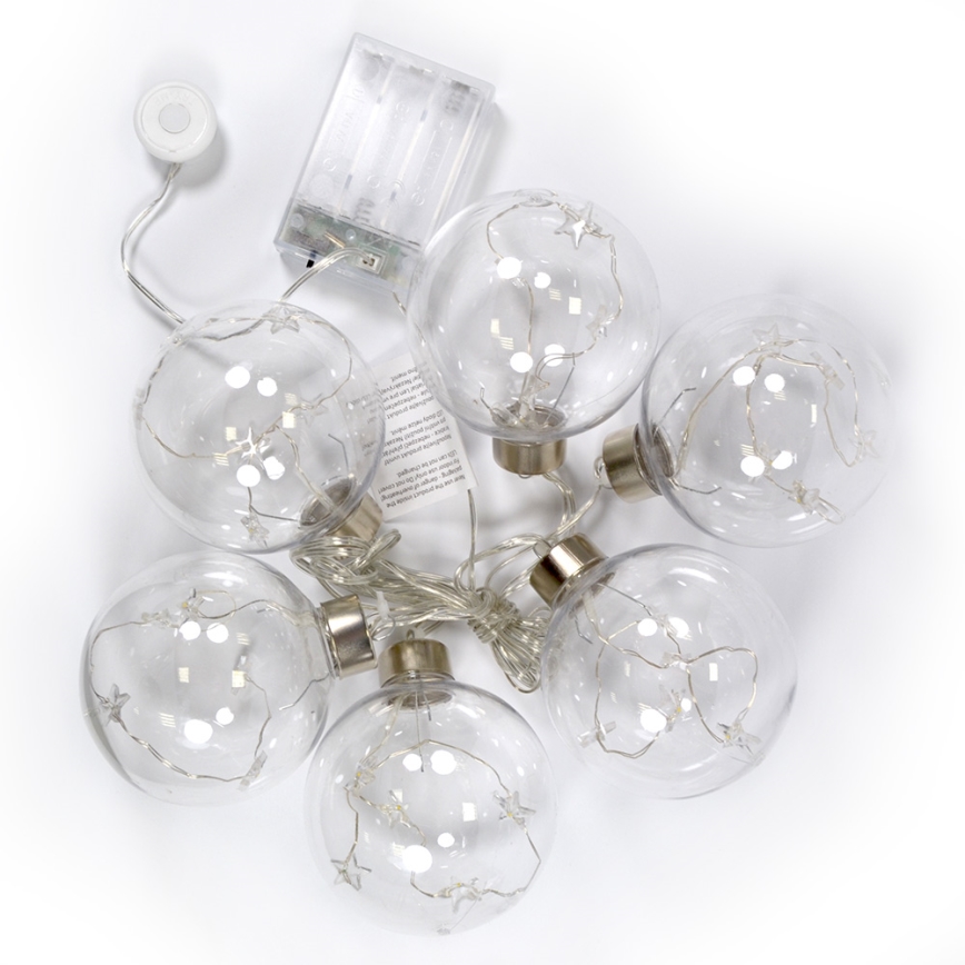 LED Valguskett 30xLED/3xAA 2,5m soe valge