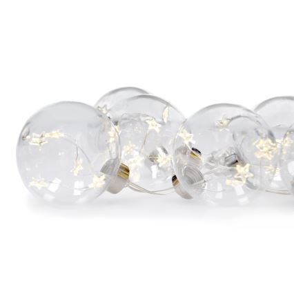 LED Valguskett 30xLED/3xAA 2,5m soe valge