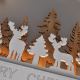 LED Jõulukaunistus LED/2xAA hirvedega mets
