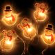 LED Jõulukett iminappadega 6xLED/2xAA 1,2m soe valge lumememm