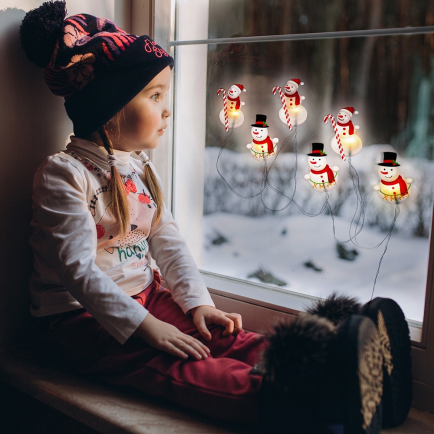 LED  kett iminappidega 6xLED/2xAA 1,2m soe valge lumememm