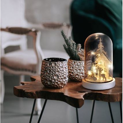 LED Jõulukaunistus LED/2xAAA lumerohke koht lumega