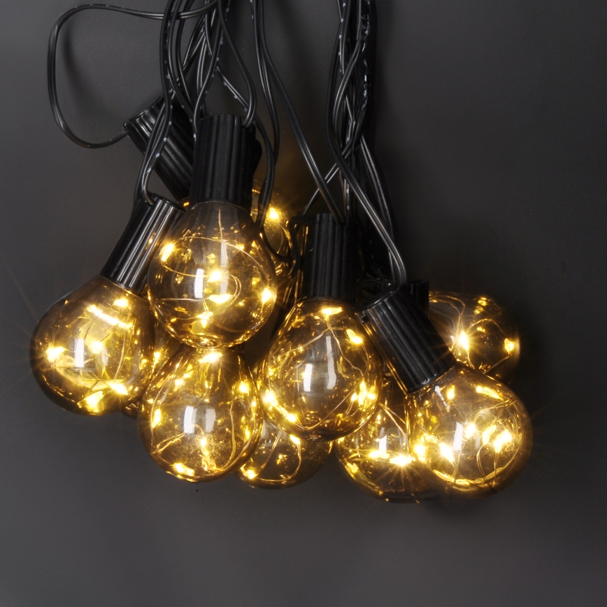 LED Väli dekoratiivne kett GARLAND 10xLED/3xAA 3m IP44 soe valge