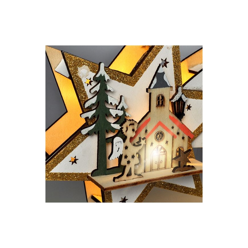 LED jõulukaunistus 10xLED/2xAA komeet