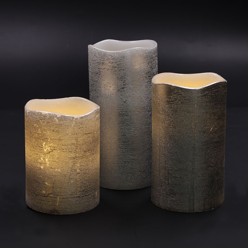 Komplekt 3× LED-küünlaid LED/3xAAA soe valge