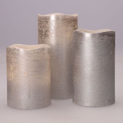 Komplekt 3× LED-küünlaid LED/3xAAA soe valge