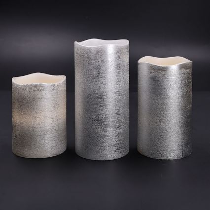 Komplekt 3× LED-küünlaid LED/3xAAA soe valge