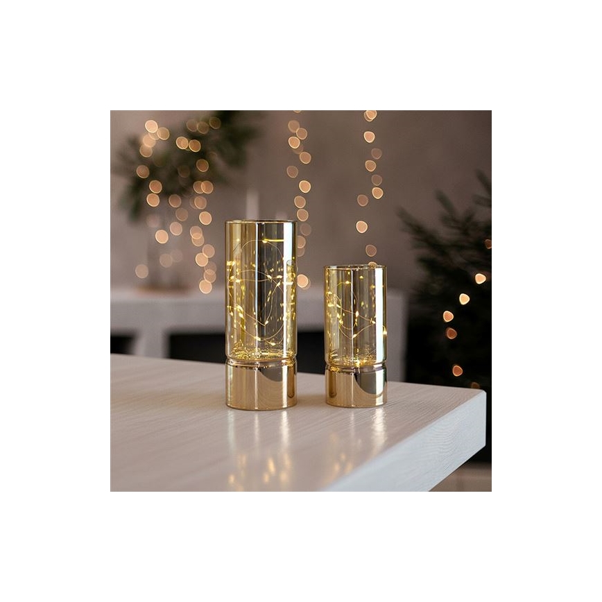 KOMPLEKT 2x LED jõulutuled 20xLED+10xLED/2xAA+3xAA soe valge