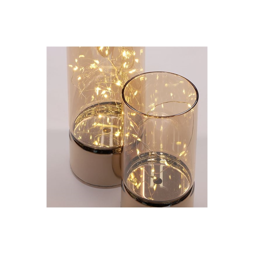 KOMPLEKT 2x LED jõulutuled 20xLED+10xLED/2xAA+3xAA soe valge