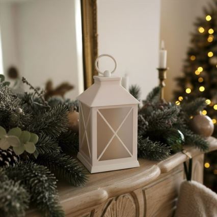 LED jõululatern LED/2xAA soe valge