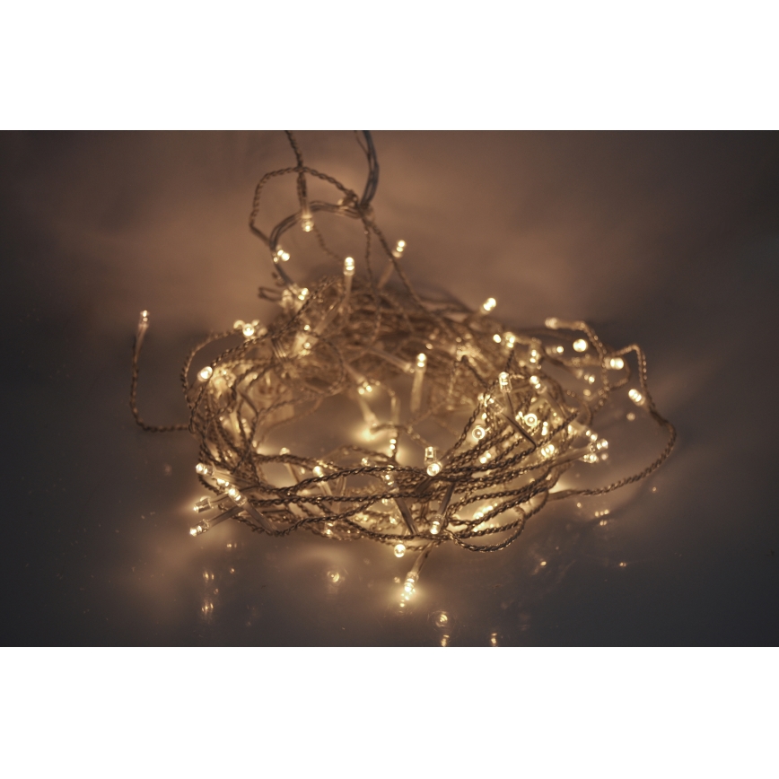 LED Välis  kardin 120xLED/8 funktsiooni 9m IP44 soe valge