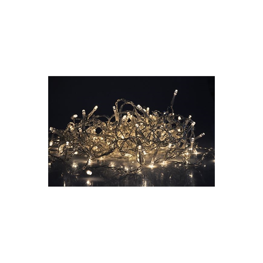 LED Välis  kardin 120xLED/8 funktsiooni 9m IP44 soe valge