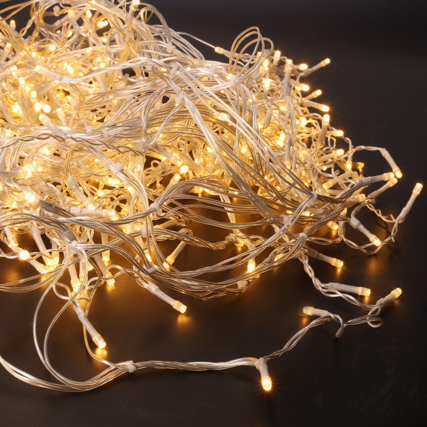 LED Väline  valguskardin 360xLED/8 funktsiooniga 15m IP44 soe valge