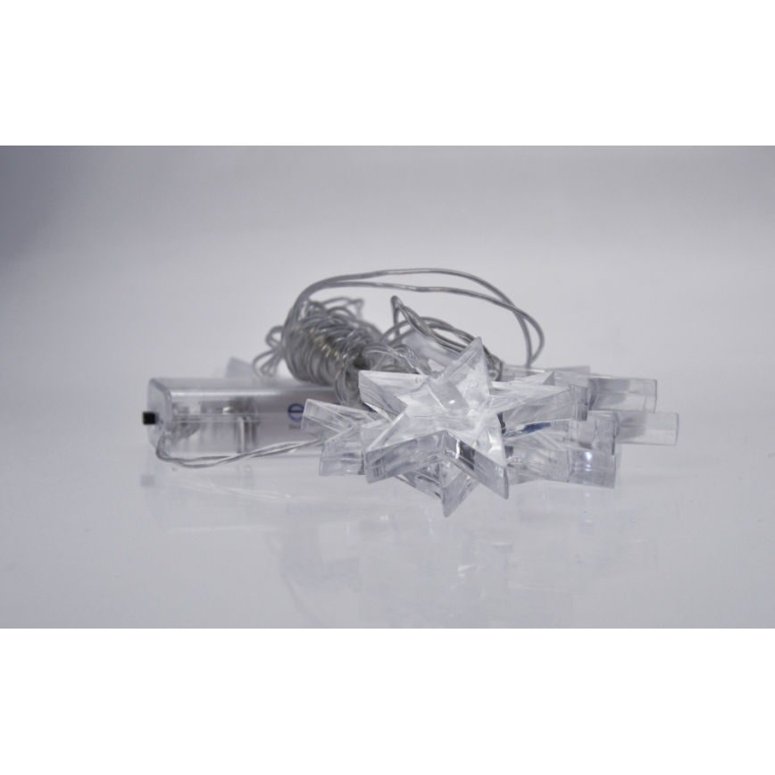 LED-valguskett 10xLED/2xAA 2,5m sinine