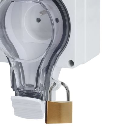 Pistikupesa niiskesse keskkonda koos lülitiga 230V/16A IP66