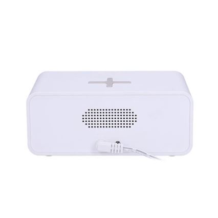 Digitaalne kell koos Qi traadita laadijaga 230V/CR2032 valge