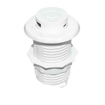 Sisseehitatud USB laadija USB A+C valge