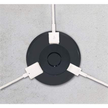 Sisseehitatud USB laadija USB A+C must