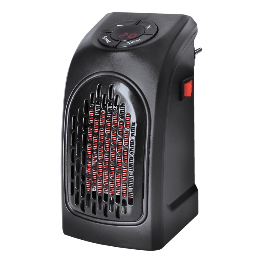 Solight KP09 - Mini pistikupesa ventilaator koos keraamilise kütteelemendiga 350W/230V