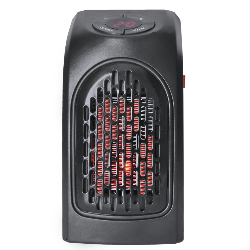 Solight KP09 - Mini pistikupesa ventilaator koos keraamilise kütteelemendiga 350W/230V