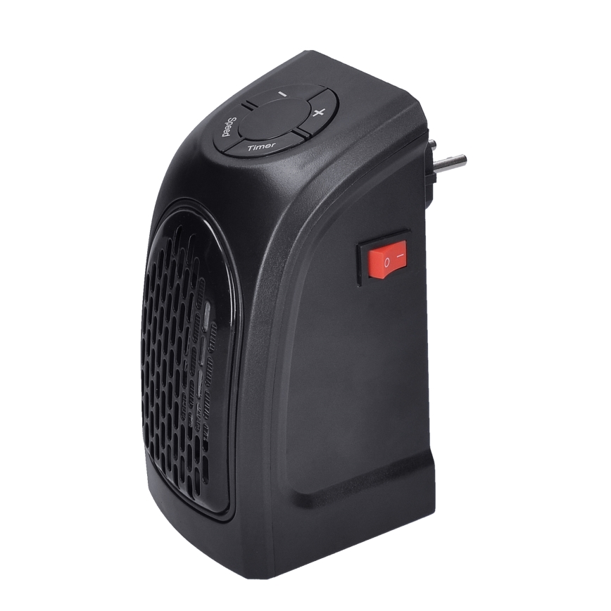 Solight KP09 - Mini pistikupesa ventilaator koos keraamilise kütteelemendiga 350W/230V