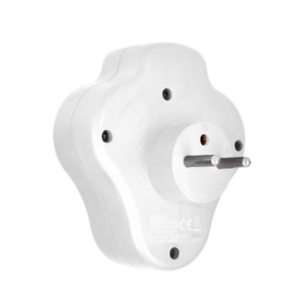 Pistikupesa jaotur koos USB A+C charger ja lüliti 2x10A valge