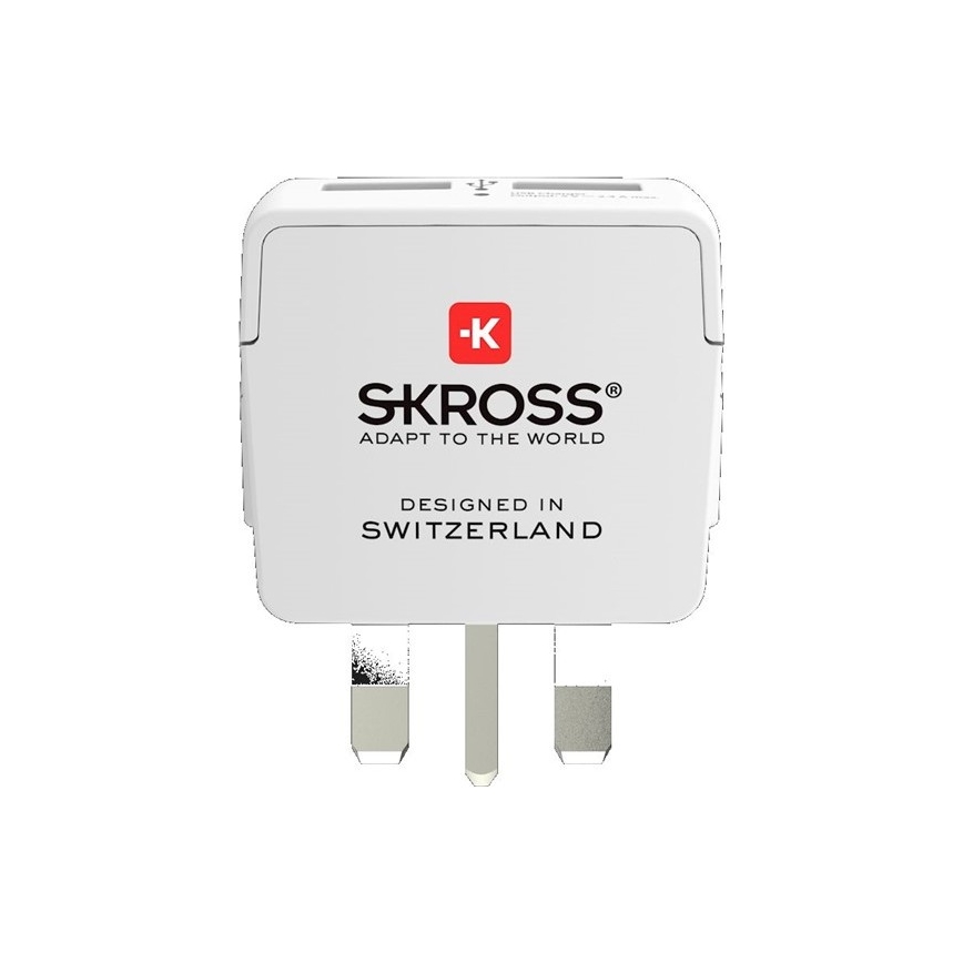 Adapter Inglismaa jaoks 230V + 2x USB port